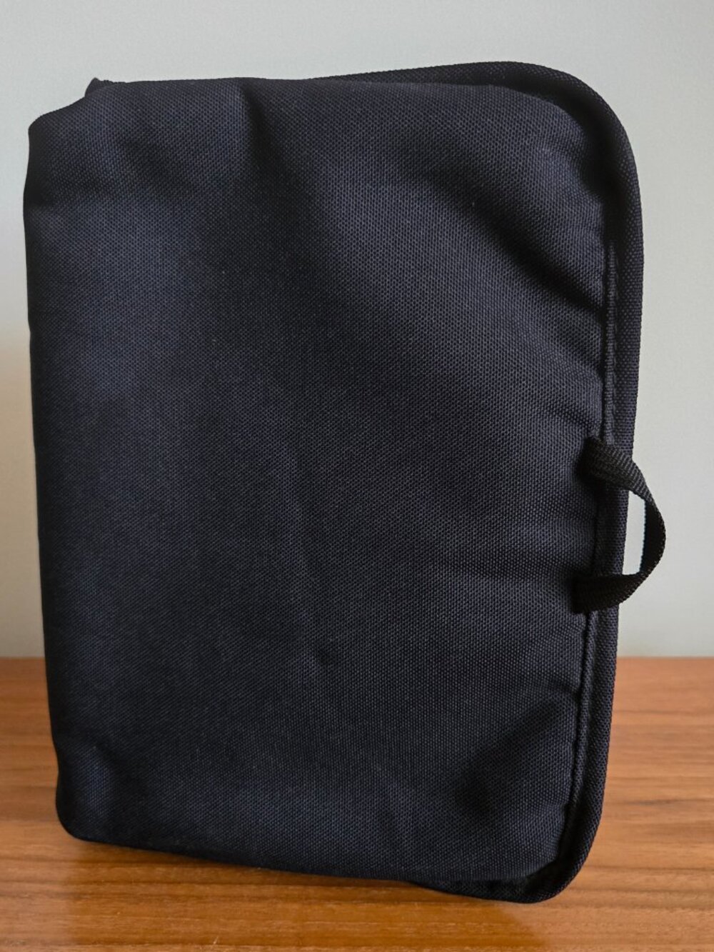 Travel Organizer Pouch with 2 Clear Transparent Zipper Pockets and Closure Strap - Picture 5 of 11